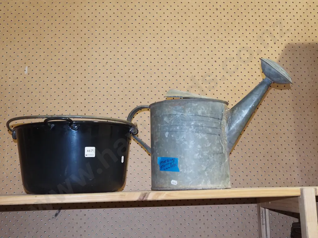 enamel jam pan, watering can - faults Image 1++