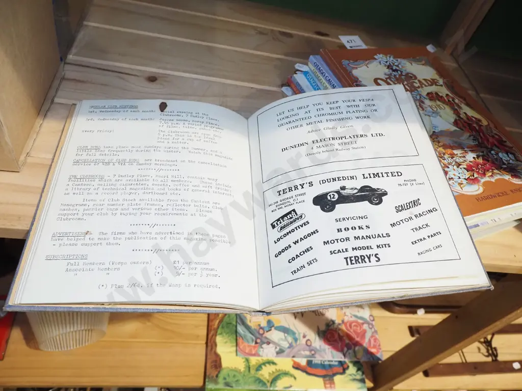 Otago Cavalcade books, Otago Vespa Club 1964-65 Image 1++