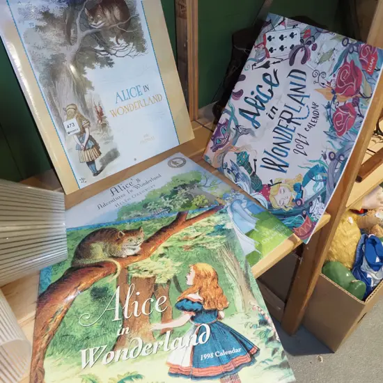 Alice in Wonderland organisers, calendars