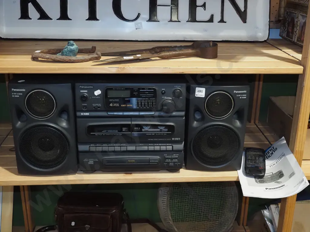 Panasonic stereo, twin cassette, CD, tuner Image 1++