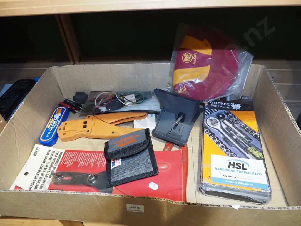 box; wire strippers, socket set, bike repair kit etc Image 1++