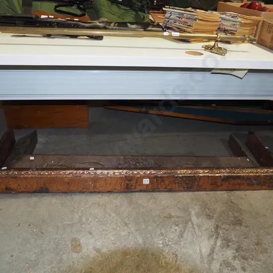 vintage beaten copper fire surround
