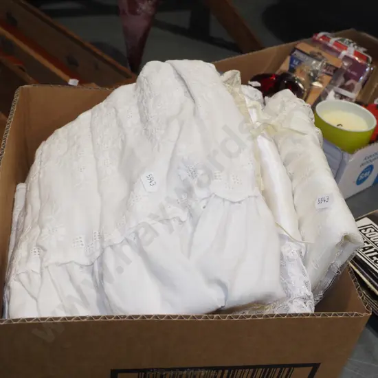 box; vintage baby clothes 