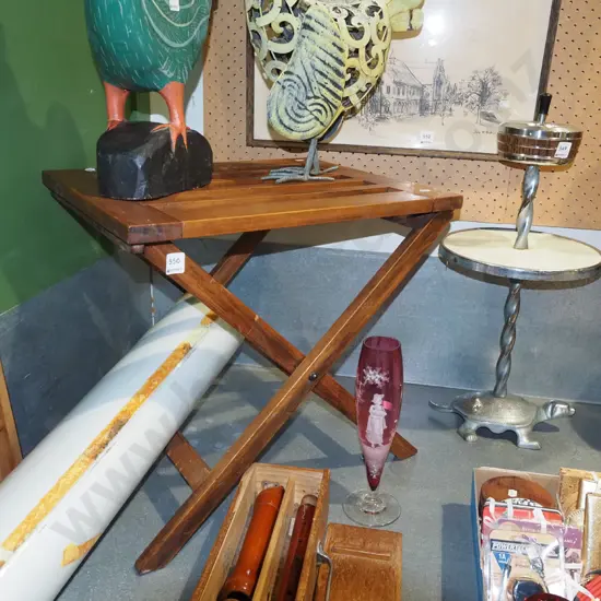 foldaway side table/stool H480