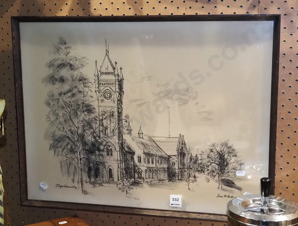 framed Shona McFarlane print - University Clock Tower Image 1++