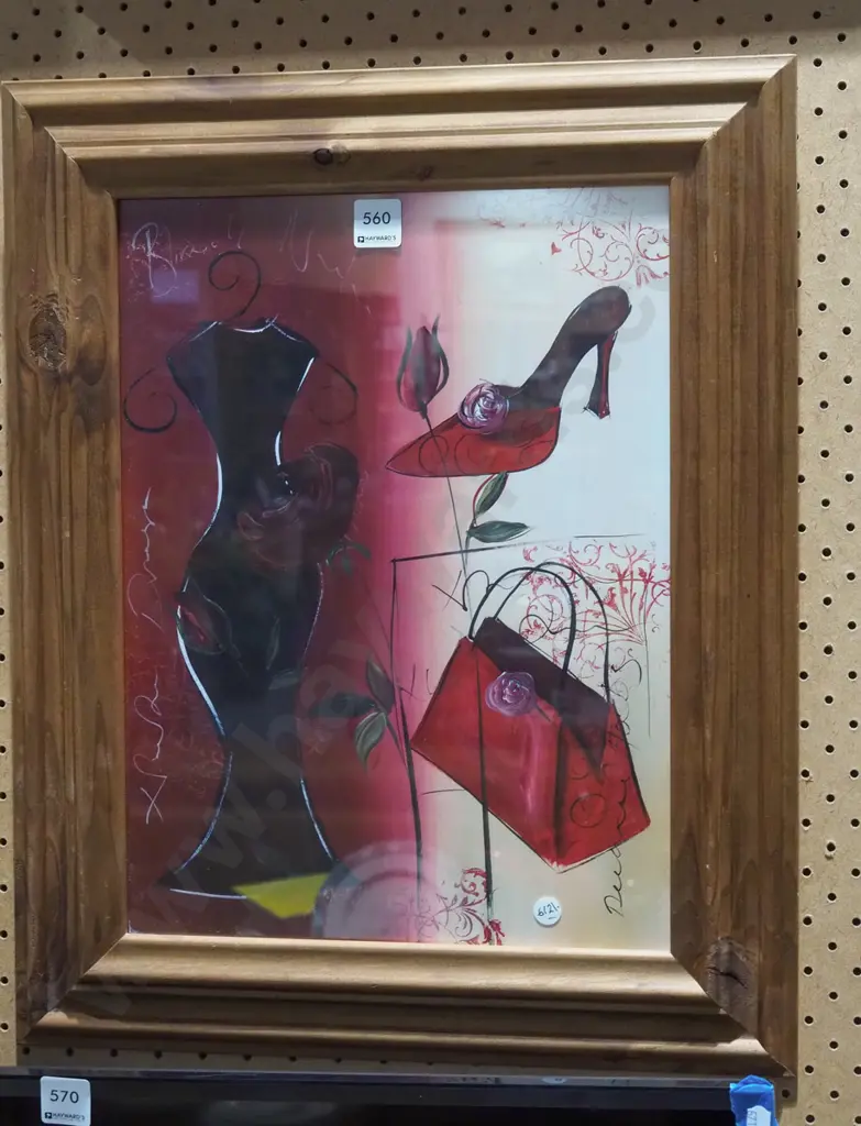 framed acrylic - ladies fashions Image 1++