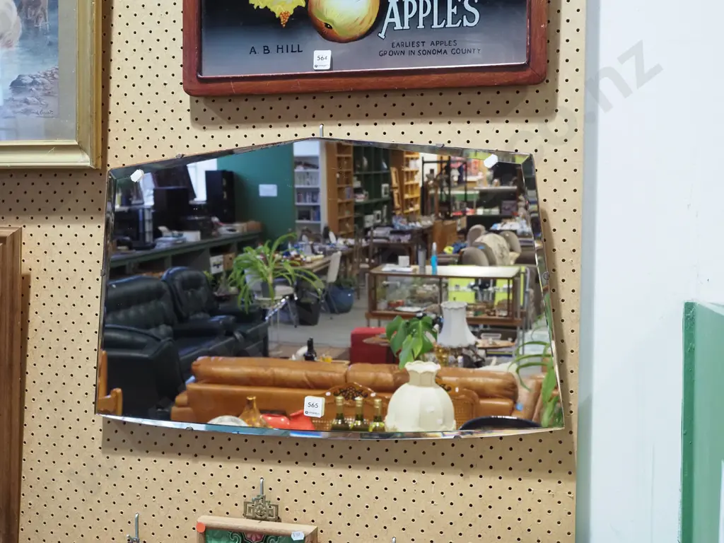 bevelled edge wall mirror Image 1++