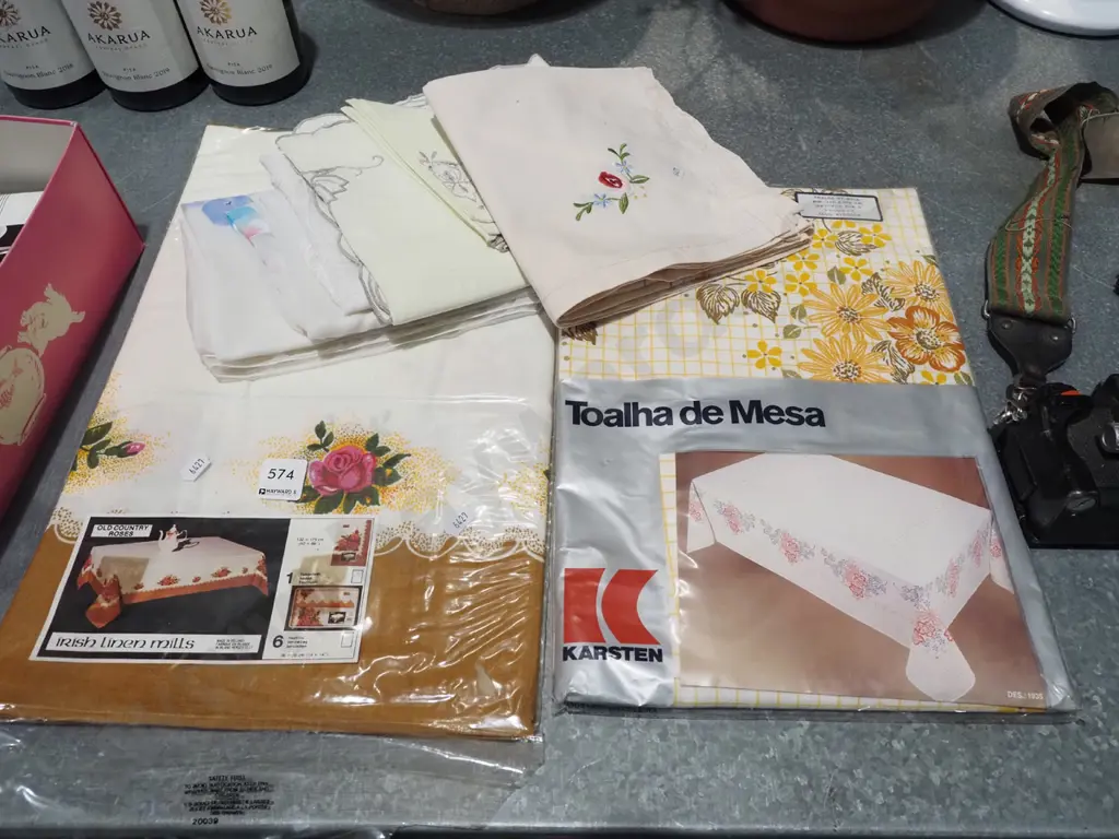 tablecloths, hand worked linen Image 1++