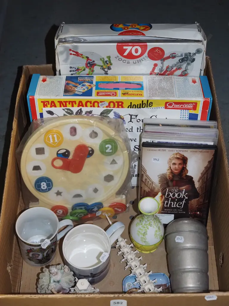 allsorts; DVDs, coffee mugs, learning clock etc Image 1++