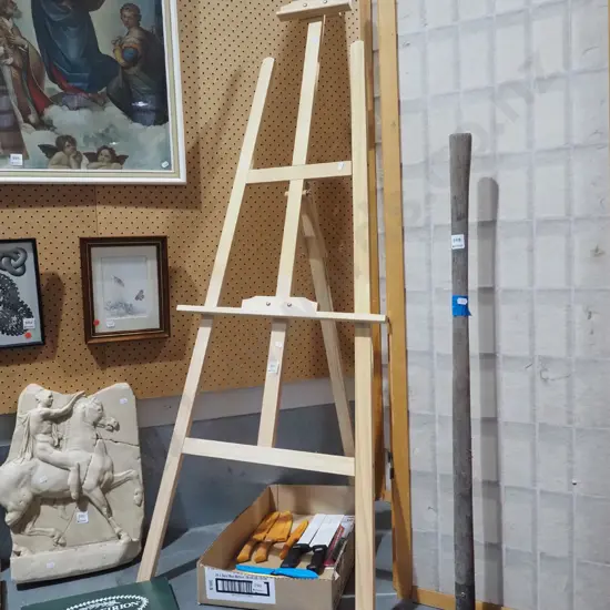 wooden easel