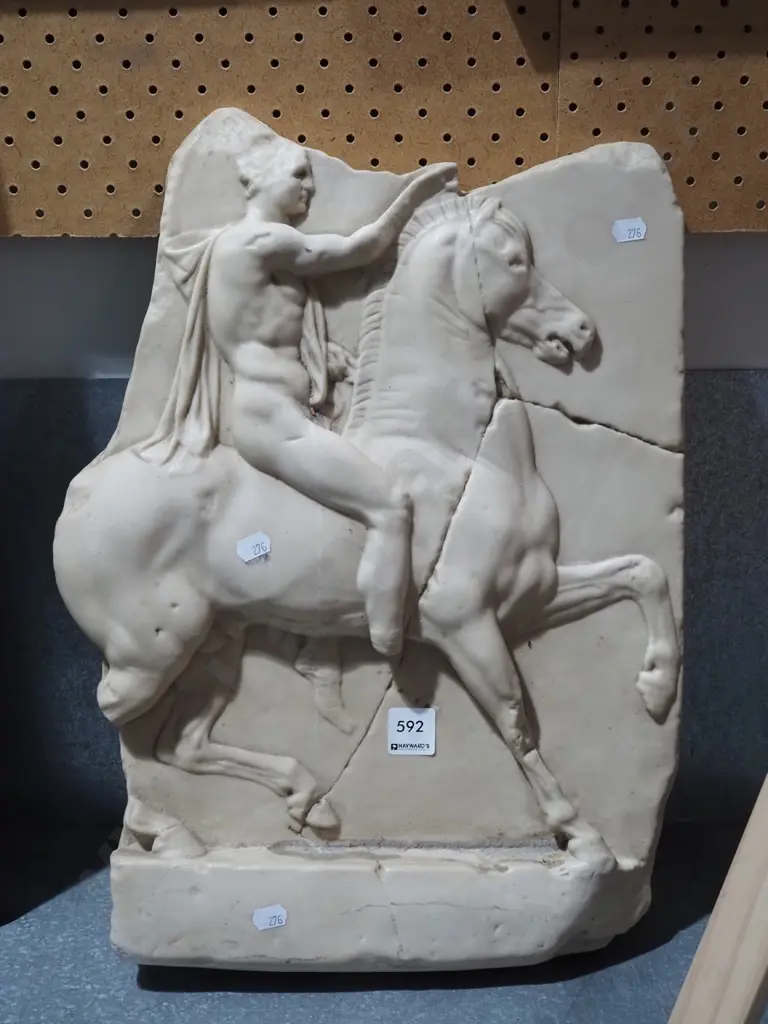 composite 3D classical wall art - man on horse Image 1++