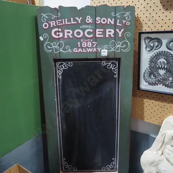 reproduction grocer's blackboard H900