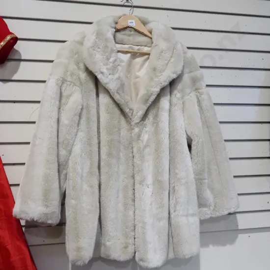 faux fur jacket - size 18