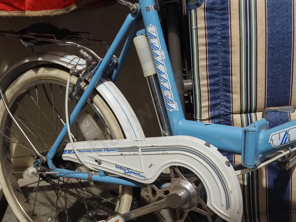 Univesal fold in half push bike - chrome is rusty Image 1++