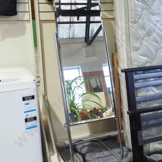 chrome dressing mirror