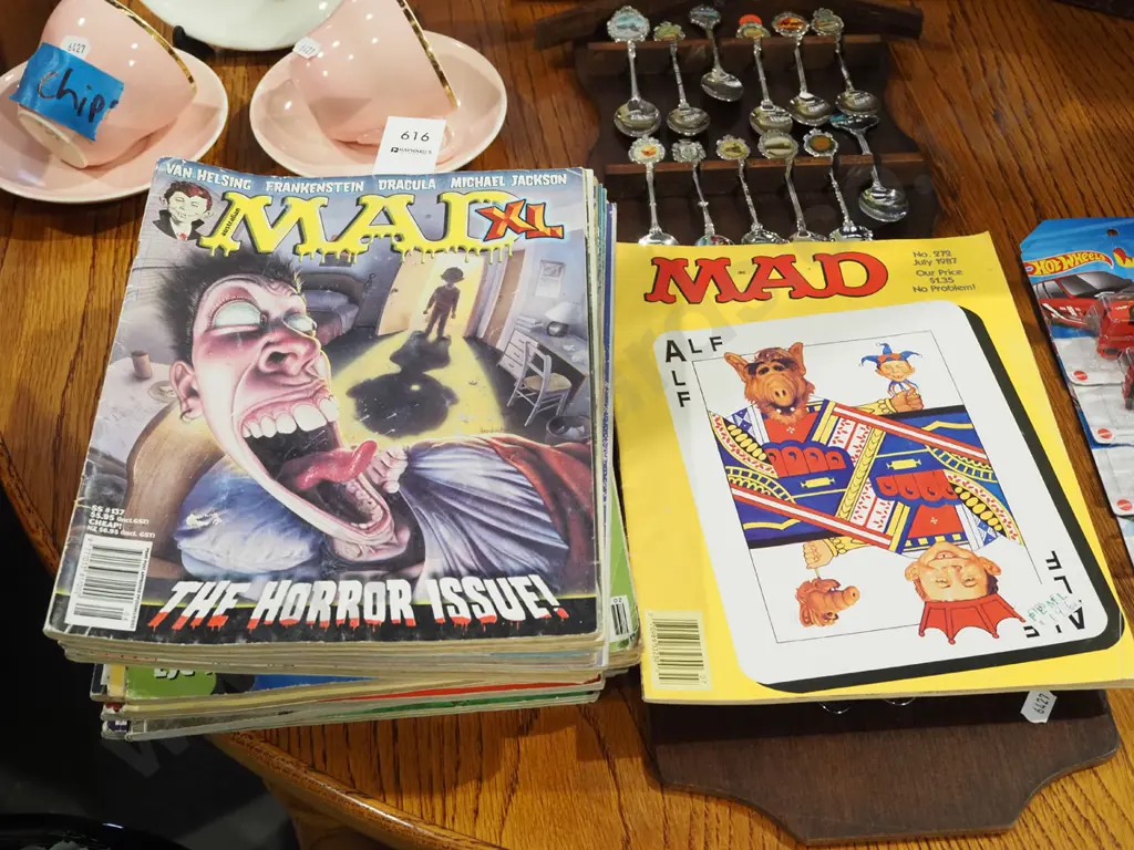stack of Mad magazines Image 1++