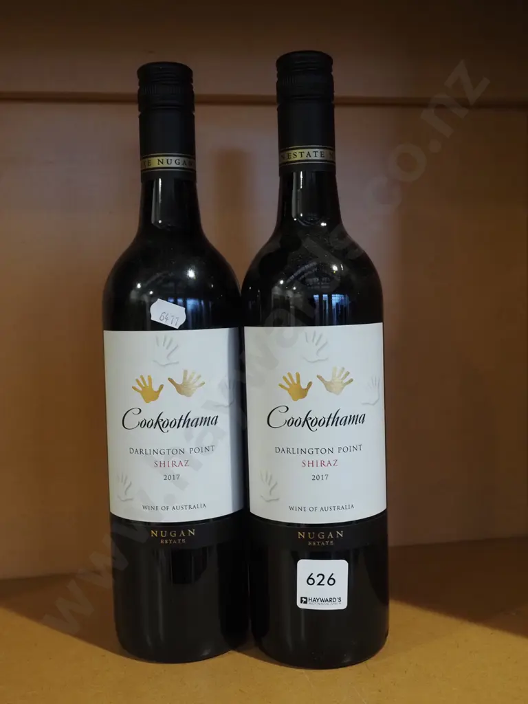 2x bottles of Cookoothama shiraz 2017 Image 1++