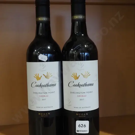 2x bottles of Cookoothama shiraz 2017