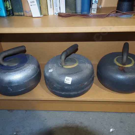 3x curling stones