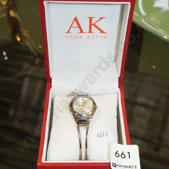 wristwatch in case