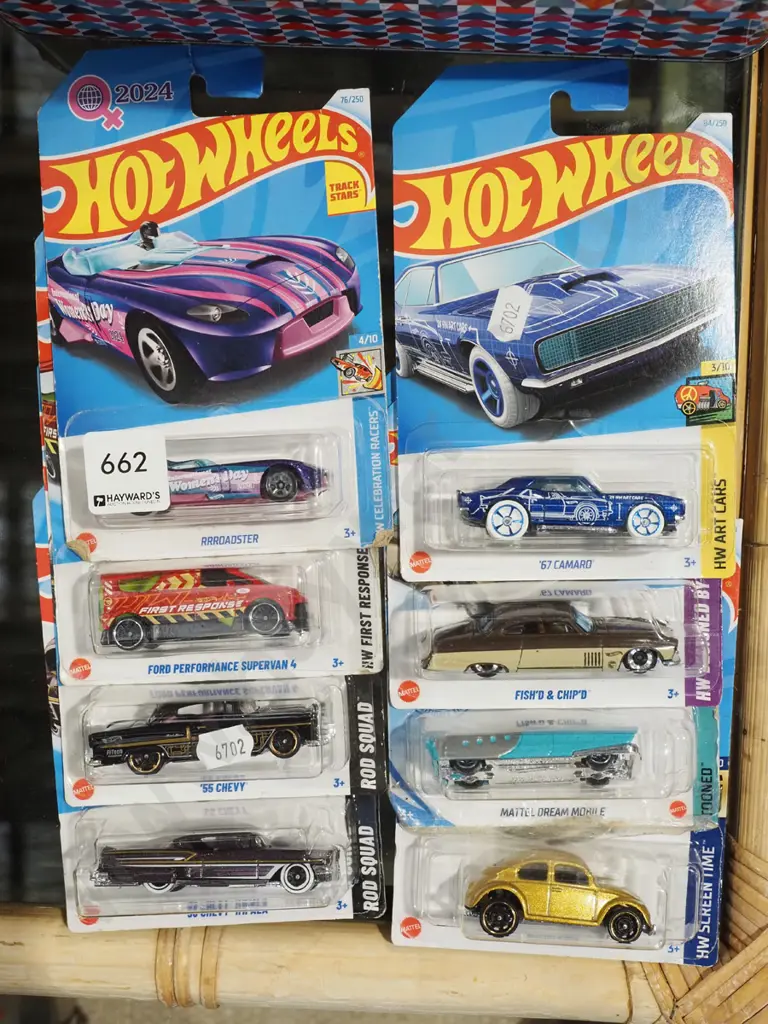 8x as new carded Hotwheels vehicles Image 1++