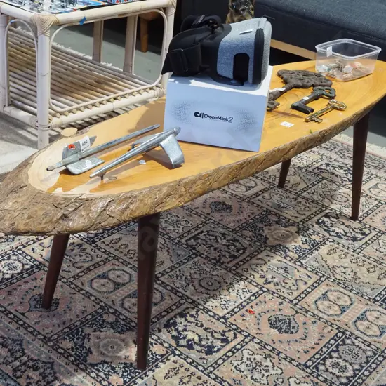 pine cut log coffee table H400 W1370 D380
