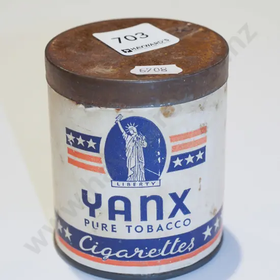 vintage Yanx tobbaco tin