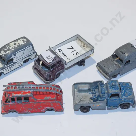 5x miniture vintage Fun Ho vehicles