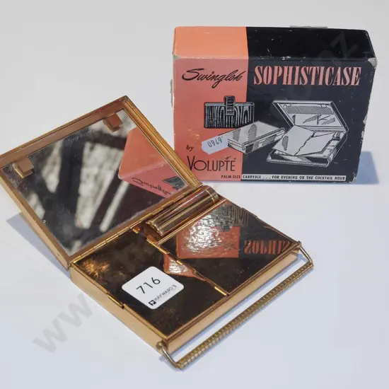 retro Swinglok palm sized carry-all "for evening or the cocktail hour"