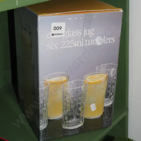 boxed as new 6x glass tumblers