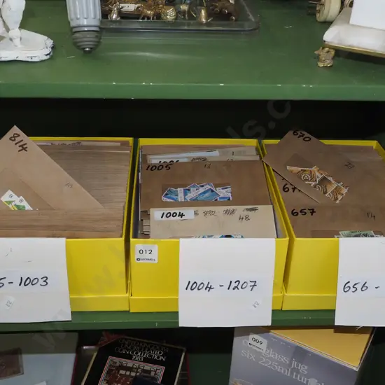 3x boxes NZ stamps and envelopes