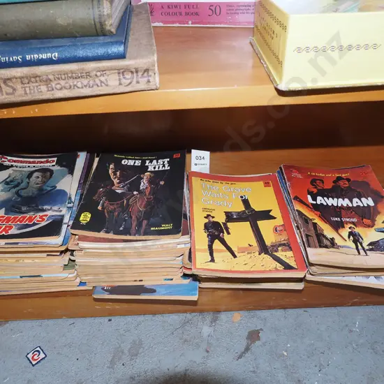 assorted western paperbacks