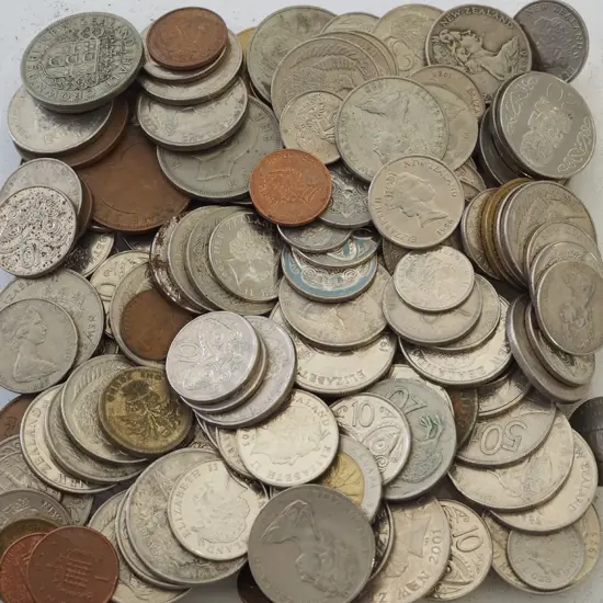 tub of coins