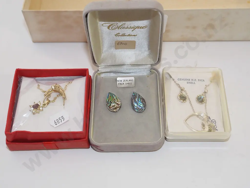 paua necklace and earring sets etc Image 1++