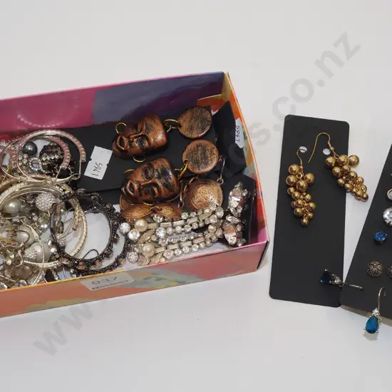 box of costume jewellery