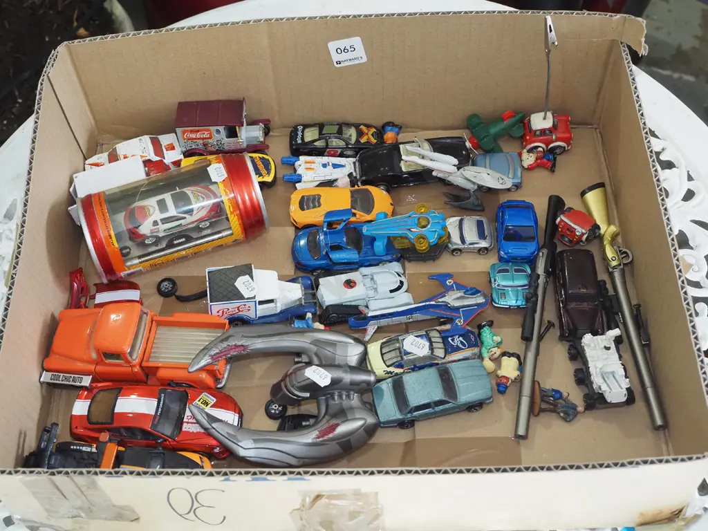 box of toy vehicles Image 1++