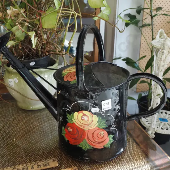 canal art painted watering can