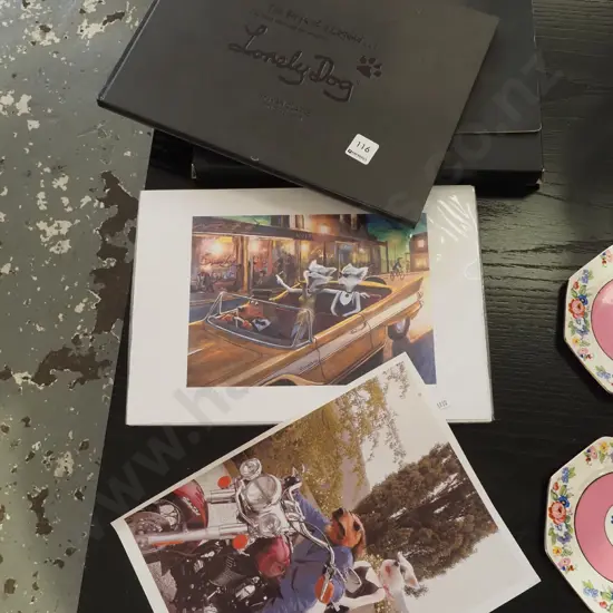 Ivan Clarke Lonely Dog Book and unframed prints, digital print