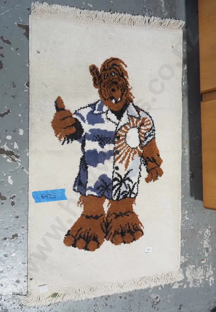 ALF tasselled floor mat L880 W560 Image 1++