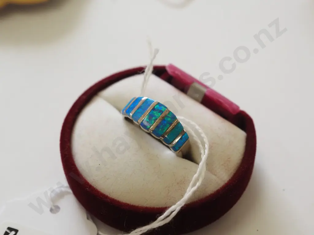 sterling silver opal matrix ring Image 1++