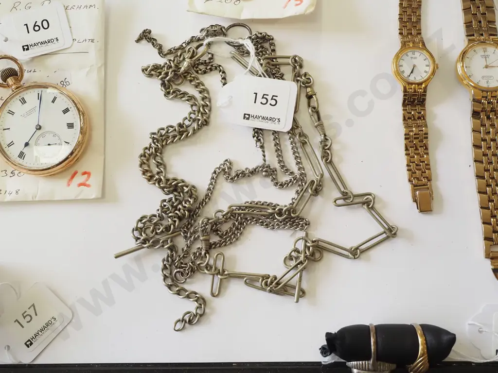 3x necklaces & bracelet - nickle Image 1++