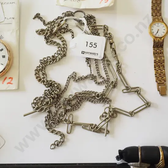 3x necklaces & bracelet - nickle
