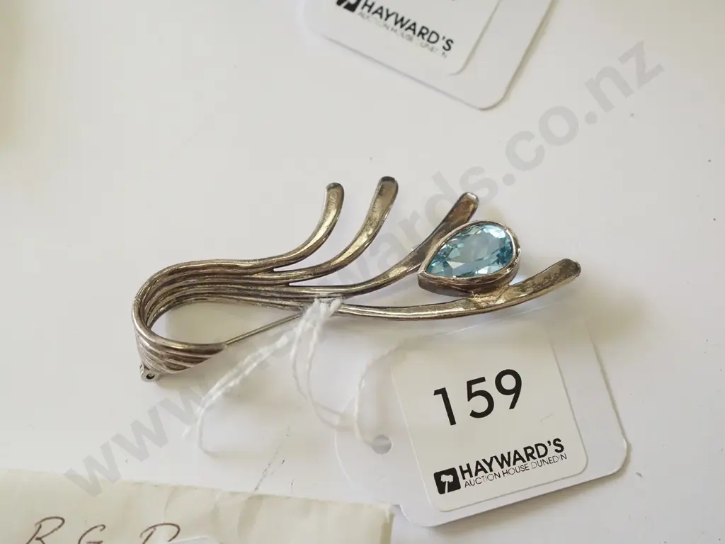 sterling silver topaz brooch Image 1++
