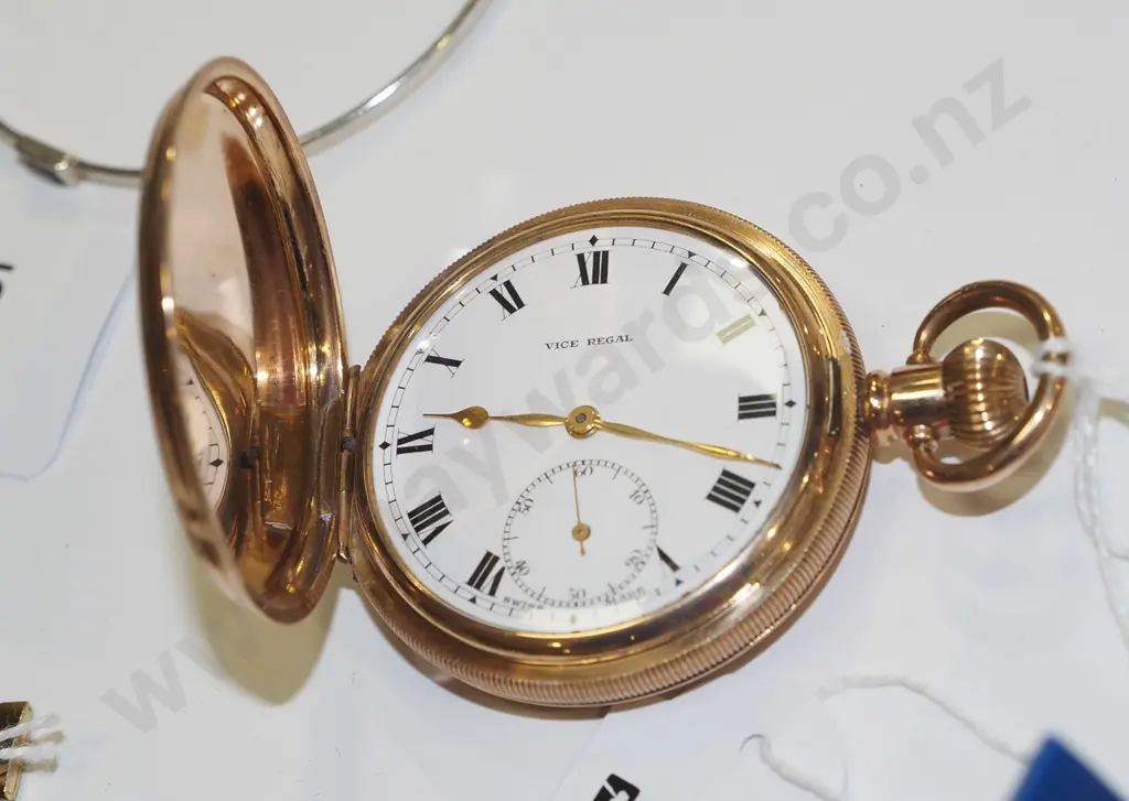 Vice Regal pocket watch 10 yr case- circa 1934 - condition unknown Image 1++