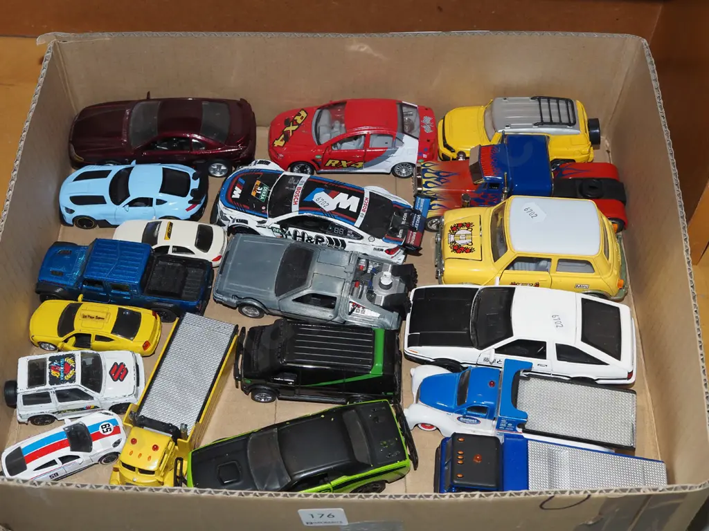 box of toy vehicles Image 1++