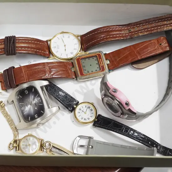 box; wristwatches - some damaged not working