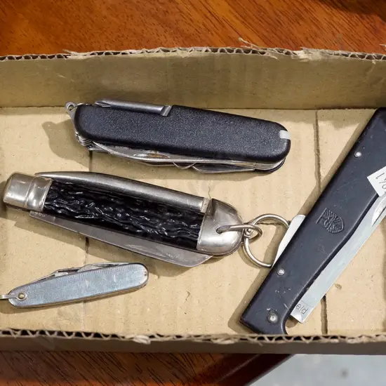 box of pocket knives