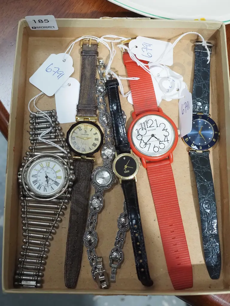 tub of various wristwatches Image 1++