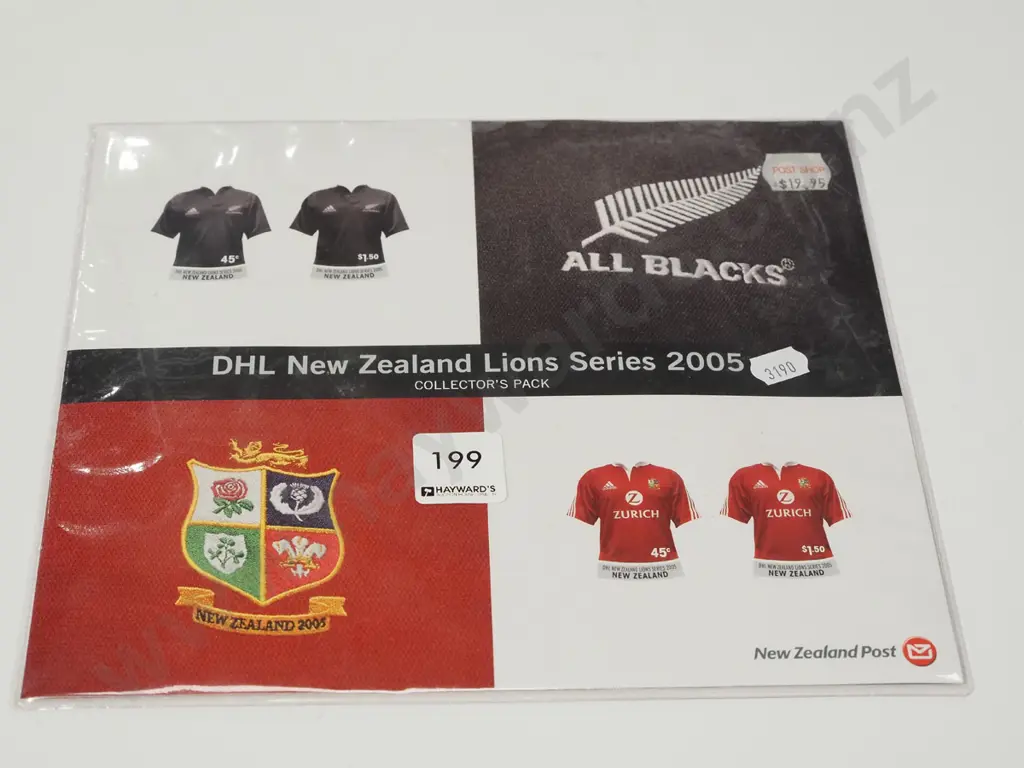 All Blacks NZ Lions Series 2005 stamp set Image 1++