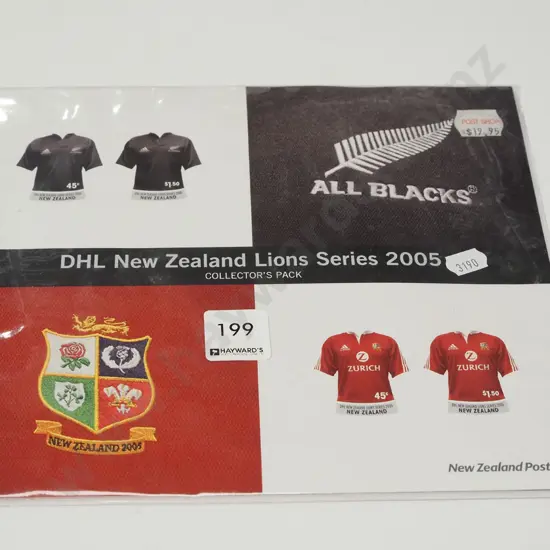 All Blacks NZ Lions Series 2005 stamp set